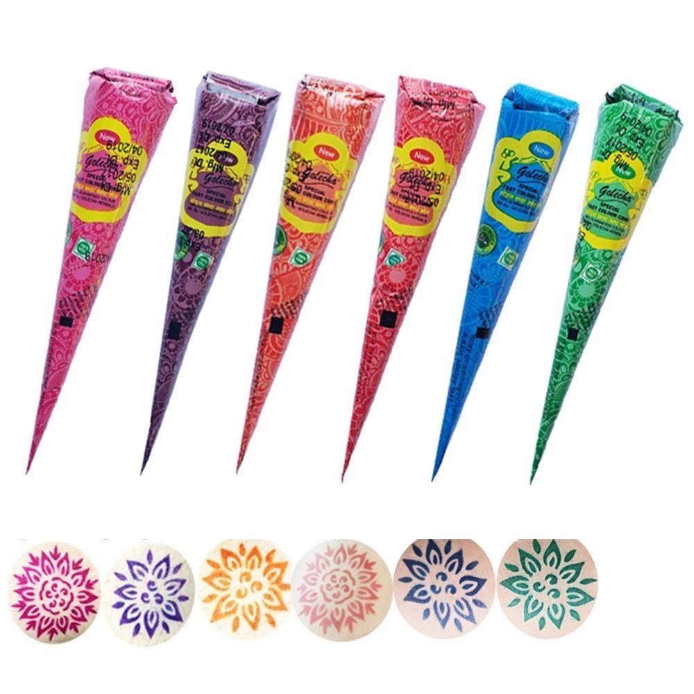 Mehndi Body Paint Waterproof Body Art Temporary Tattoo Tattoo Cream Indian Henna Tattoo Paste