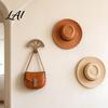 Cowboy Hat Storage Rack Wall-mounted Rack Retro Style Durable Wood Display Holder Minimalist Space-saving Organizer for Hats And Baseball Caps Boho