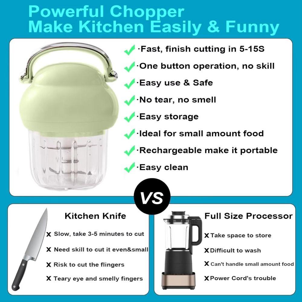 Эффективная электрическая мельница Многофункциональная машина для измельчения чеснока и овощей Готовит