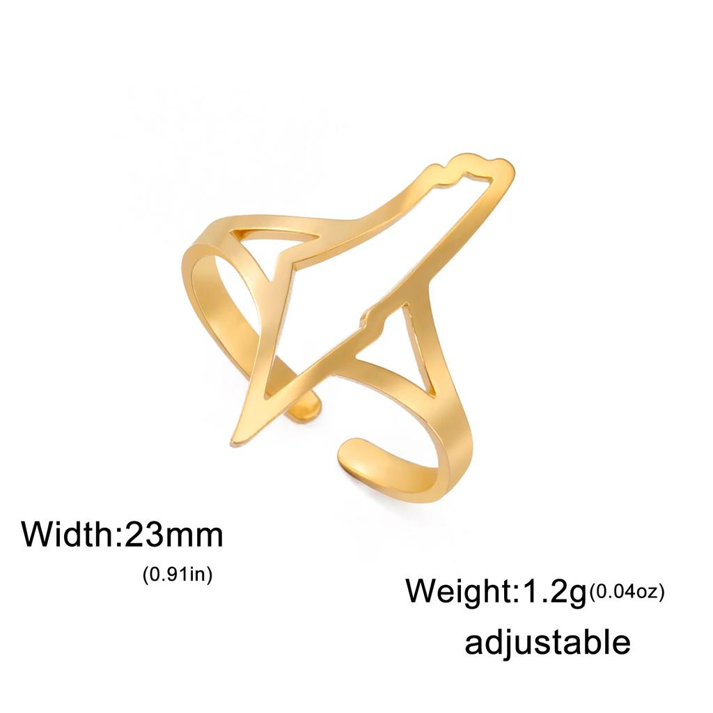 1pc Palestine Map Rings for Women Men Adjustable Stainless Steel Gold Color Finger Ring Fashion Geography Jewelry Gifts