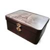 With Lock Key Tinplate Box Vintage Metal Box High Quality Desktop Storage Case