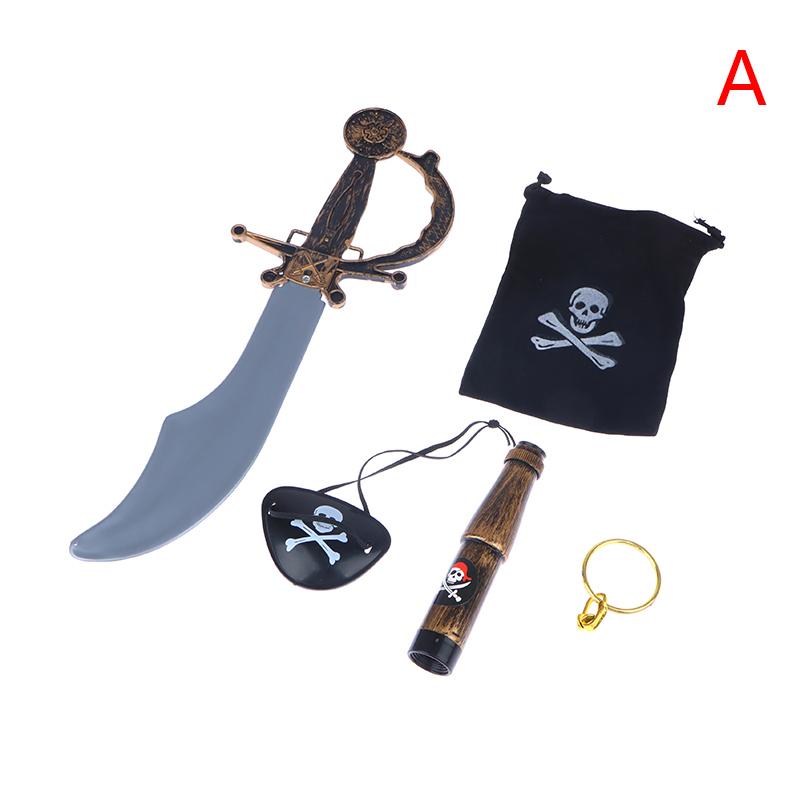 Пиратская повязка на глаз, монеты, корабли, воздушные шары, череп, шляпа, детские сувениры, подарочный набор игрушек для украшения вечеринки на тему Хэллоуина