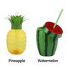Fruit Tea Milk Juice Summer Straw Cup Drinkware Water Bottle Strawberry Pineapple Watermelon