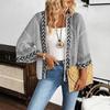 2025 Autumn and Winter New Knitted Sweater Elegant Printed Cardigan