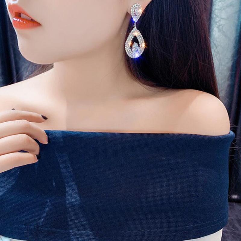 Классические цирконы, серьги-капли из кубического циркония, свадебные украшения для невест и подружек невесты