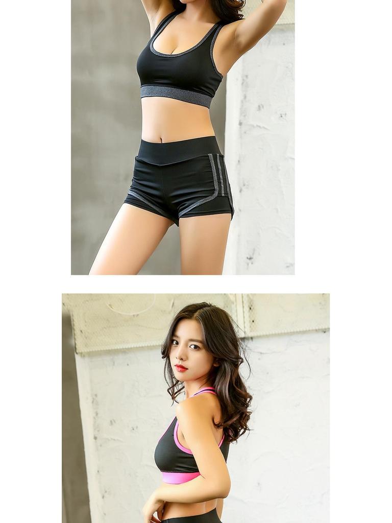 Женские облегающие быстросохнущие шорты для йоги — имитация двухкомпонентного дизайна для бега и фитнеса