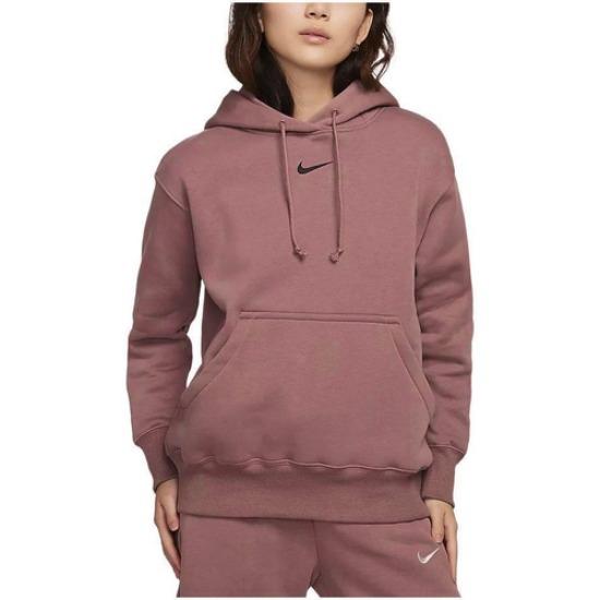 Nike Спортивная одежда Phoenix Флисовая толстовка Женская Дымчато-фиолетовый Красный DQ5861-208