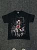 God of Basketball MJ  Last Shot American Style Cotton Retro Print Short-sleeved T-shirt Vintage Casual Loose Streetwear T-shirt