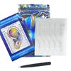 Ear Seed Multi-Condition Ear Seeds Acupuncture Auricular Sticker Kit 100pcs Ear Seeds with Acupressure Ear Chart Tweezer