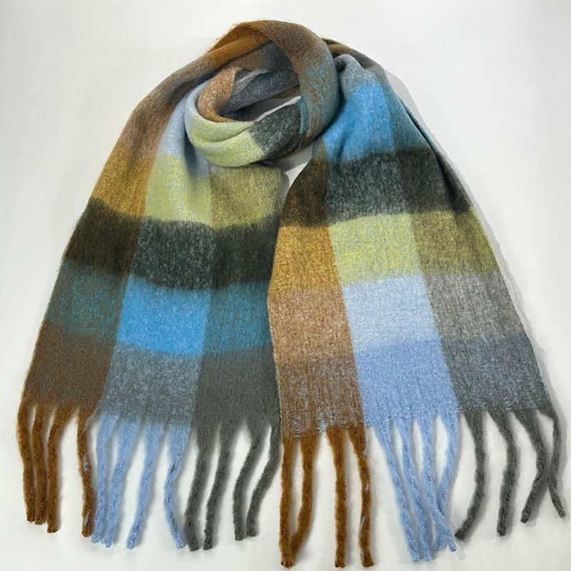 Scarf Warm Scarf Large Shawl Plaid Plaid