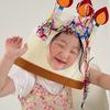 New Birthday Cake Style Party Cap with Rope Gift Cake Decoration Mask Felt Party Photo Props