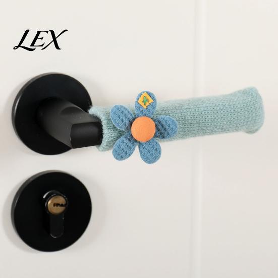 Cozy Home Decor Accessories Knitted Doorknob Covers, Thick Anti?Slip Furniture Feet Protector Sleeves, Door Handle Decorative Sleeves Cushion Pads,