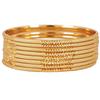 Latest One Gram Gold Plated Set of 8 Traditional Bangles for Women and Girls