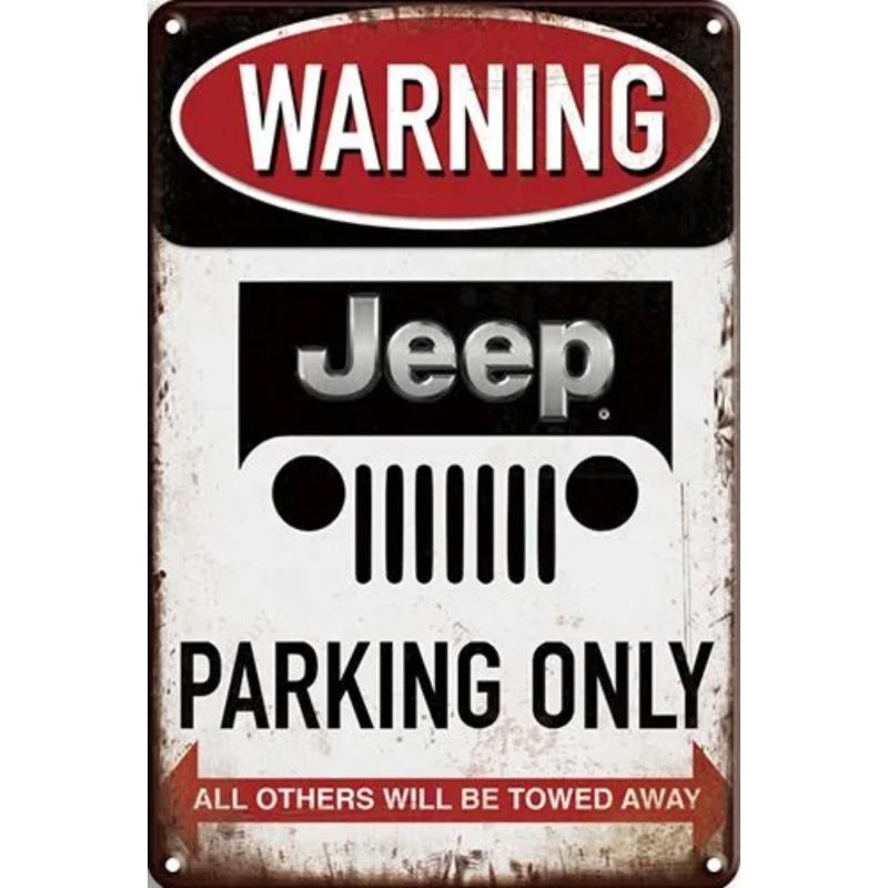 Lamborghini Parking Only Sign, Retro Metal Car Decor Plaque