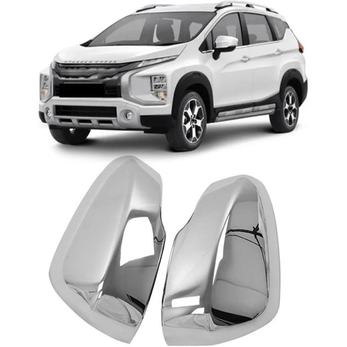 Chrome Rearview Mirrors Cover Compatible With Mitsubishi Xpander 2019-2020 Car Styling Mirror Auto Parts Accessories