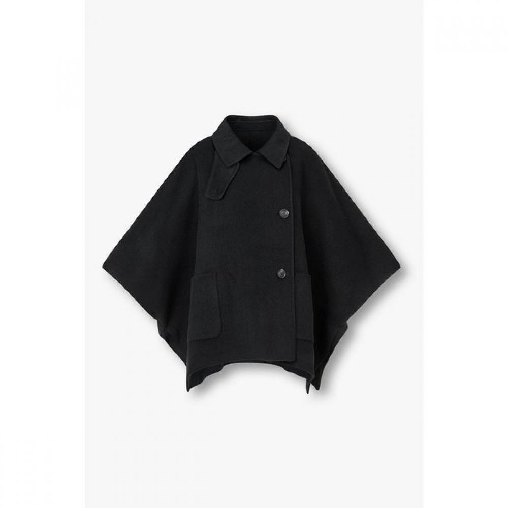Voice Of Voices Wool Blend Poncho Half Coat 7156416001