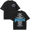 Rapper James Arthur The Pisces World Tour Печатная футболка Мужская Женская Хип-хоп футболка Подарки для фанатов Повседневная Винтажная стираная футболка