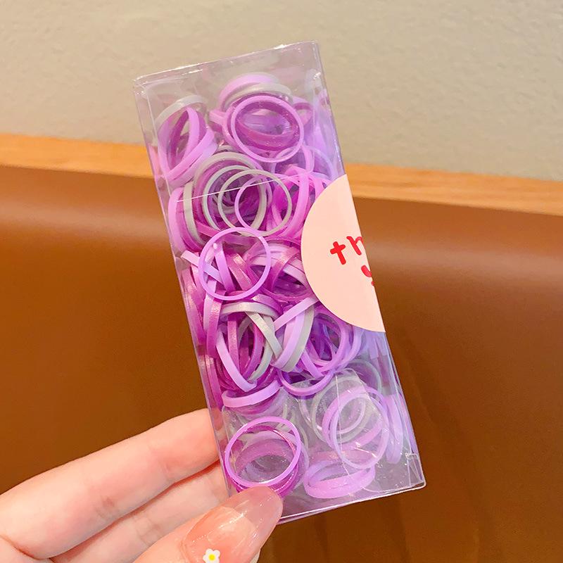 Красочные детские резинки для волос с высокой резинкой - милые резинки карамельного цвета для девочек