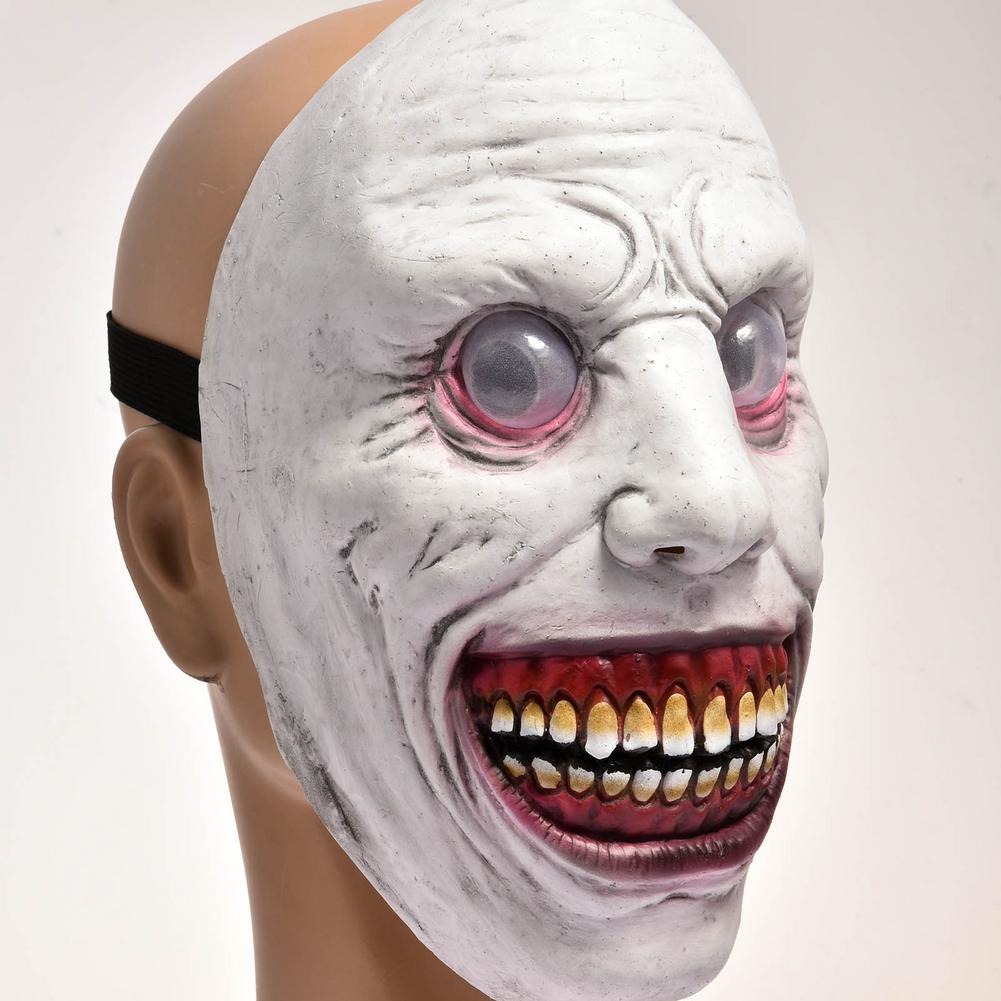 Creepy Halloween Mask Smiling Demons The Evil Cosplay Props Horror Holiday Party Decoration 2025 Festival Gift Glowing Masque