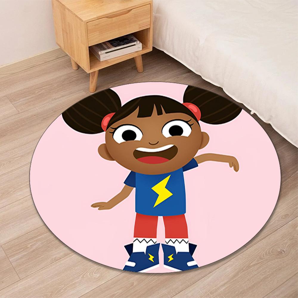 Yakka Dee Printed Round Rug Carpet Chair Rug Area Rug Entryway Doormats,for Office Chair Living Room Bedroom Kitchen Room.