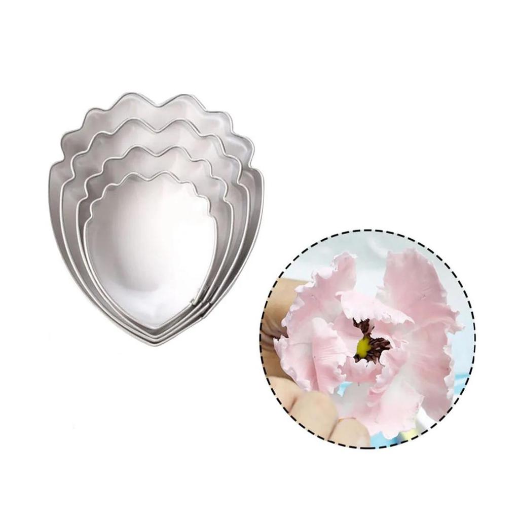 4шт пион цветы торт помадка плунжерный резак для украшения формы для выпечки