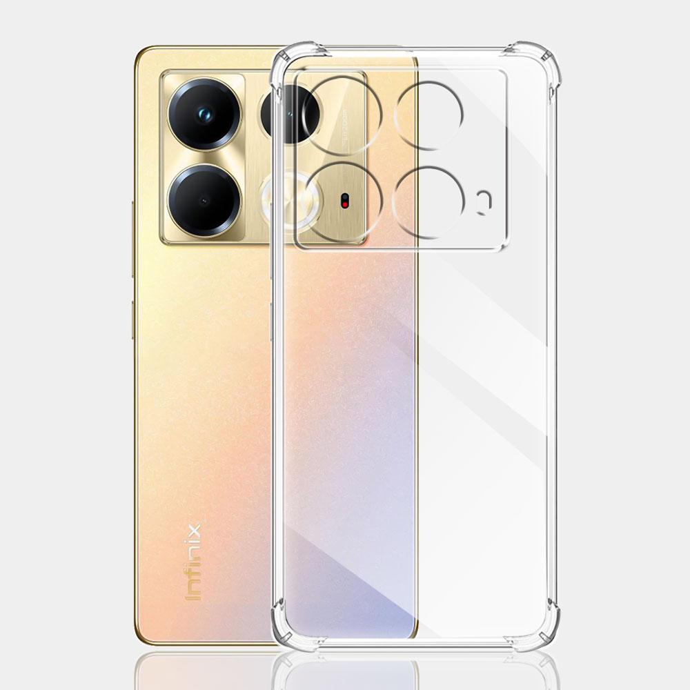 Для Infinix Note 40 4G Чехол Прозрачный Противоударный Силиконовый Мягкий Чехол Для Infinix Note 40 Pro Coque Infinix Note 40 Pro Plus Fundas