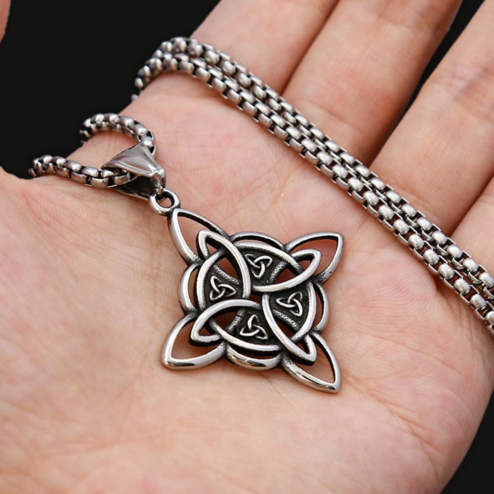 New Viking Celtic Knot Pendant Titanium Steel Retro Personalized Fashion Necklace
