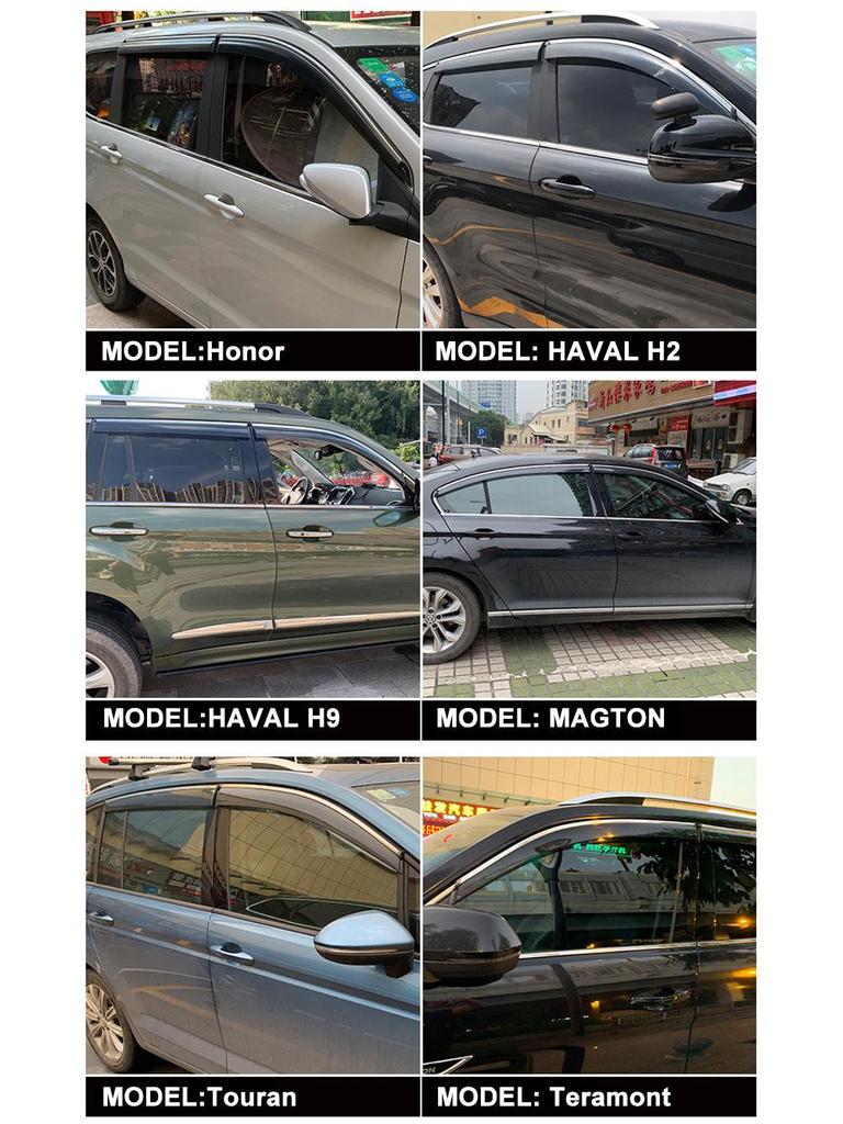 Дефлекторы окон Changan CS35/CS35 PLUS: Дефлекторы боковых окон, Защитные накладки на зеркала заднего вида и Солнцезащитные шторки на двери автомобиля