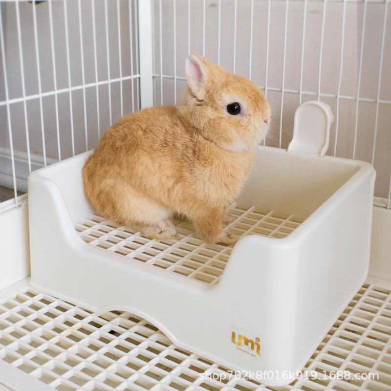 Umi Rabbit Litter Box: Large/Medium, Three-Rain Design, Extra Large, Anti-Tipping, Anti-Splash Urine Control Rabbit Toilet.