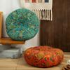 Boho Velvet Round Pouf Square Seat Cushion Bay Window Tatami Meditation Futon Floor Seat Pad Living Room Office Chair Cushion
