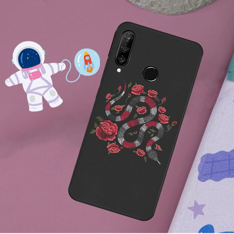 Цветок Змеи Для Huawei Nova 5T 9 10 SE 7i 8i 11i 12i Y60 Y61 Y70 Y72 Y73 Y90 Y91 P20 P40 P30 Lite Чехол