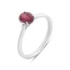 Серебряное кольцо с натуральным рубином 1.113ct, вес изделия 1,67 гр (2187929)