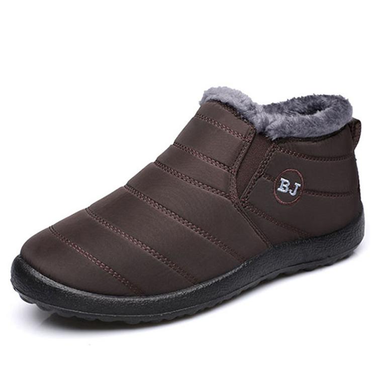 Женские сапоги Slip On Зимние сапоги Трендовая зимняя обувь для женщин Ботинки Короткие водонепроницаемые зимние меховые сапоги Ботильоны Feminina