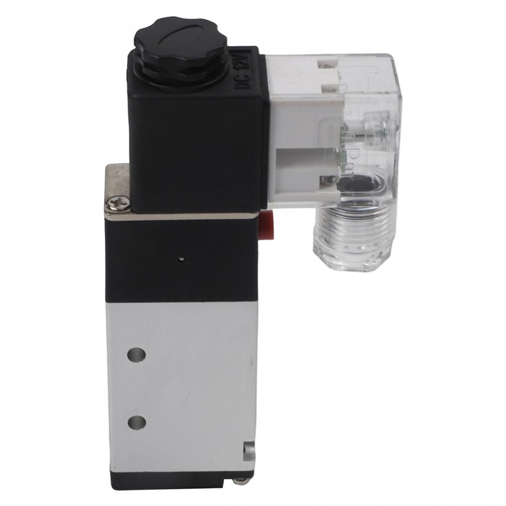 Connector Diameter 1/4 Inch DC 12V Valve Pneumatic Valve Solenoid Valve