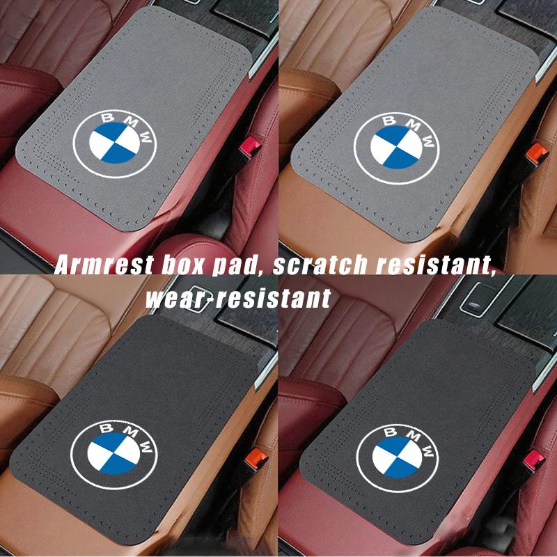 AAB1 Universal Car Seat Protection Center Console Armrest Mat For BMW 1 3 5 7 Series M F01 F20 F10 F13 E52 E53 E60 E93