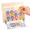 Educational Game Montessori Set Animal Blocks Color Matching