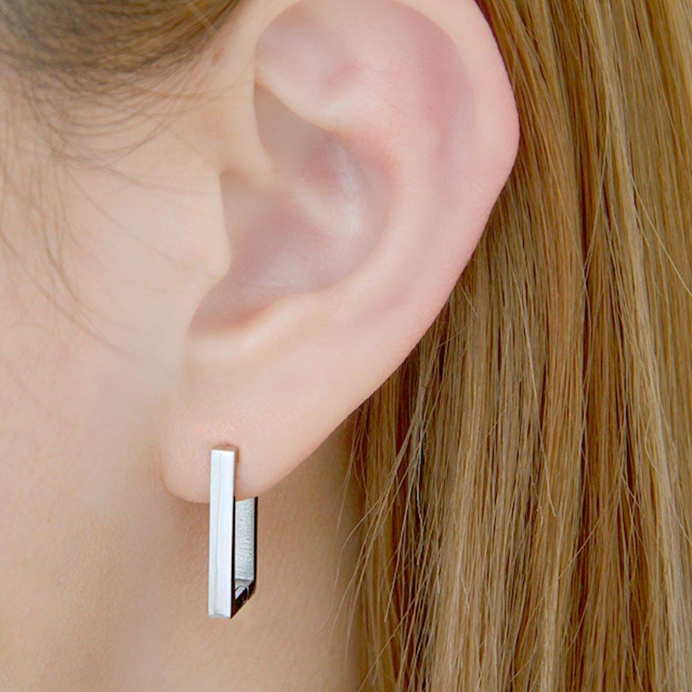 [1+1] Surgical Piercing Square Rings (Choose 1 of 3) (Single Side Sale)