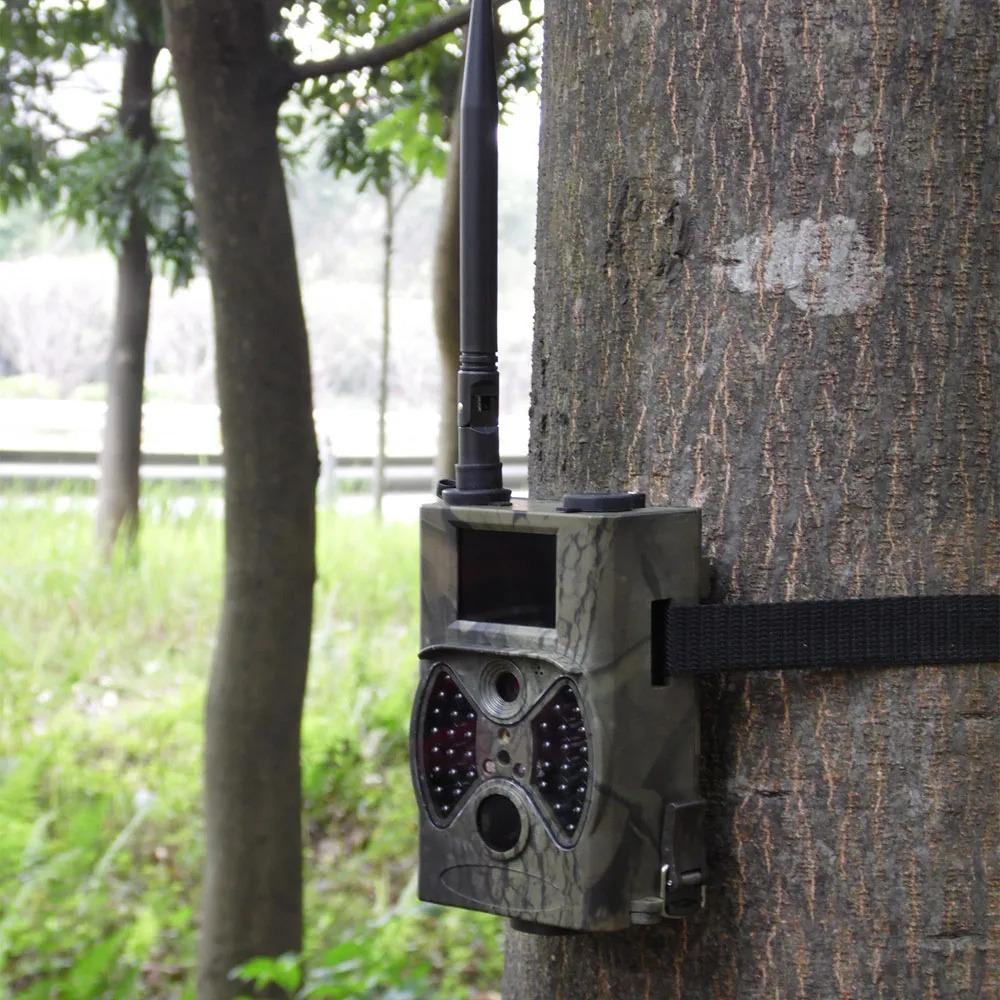 1080P Wireless Hunting Trail Camera 2G GSM MMS SMTP 16MP Cellular Mobile Photo Traps Wild Camera HC300M for Wildlife Surveillanc