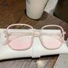 Square Frame Gradient Girlish Reading Glasses Presbyopia Eyeglasses Women Sunglasses Blush Glasses