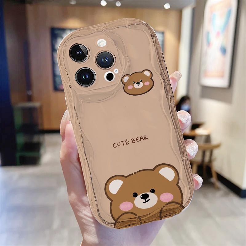 Милый 3D-чехол с ушками стеснительного кота для Xiaomi 15T 15 12T Redmi 15 15C Note 15 Pro 5G 4G POCO X7 X6 X5 X3 M3 M4 M6 F6 F7 Pro F8 Ultra