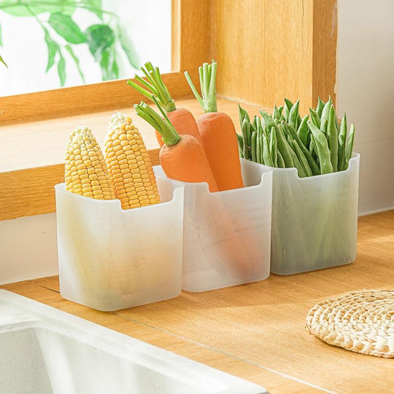 Холодильник, ящик для хранения свежих продуктов, боковая дверь холодильника, фрукты, овощи, специи, контейнер для еды, кухонный органайзер, ящики для хранения