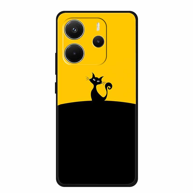 Для Xiaomi Redmi Note 14 4G Global Чехол Роскошный ТПУ Мягкий Силиконовый Чехол Чехлы для Телефона для 24117RN76G Защитный Новый Бампер Funda