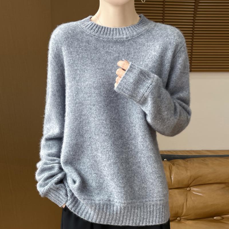 Женский кашемировый свитер Qinghe Cashmere 30% кашемир 70% шерсть Осень и Зима Пуловер Теплый и Модный