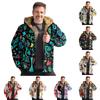 Мужская куртка с принтом, мужская весенне-осенняя повседневная трендовая куртка на молнии с капюшоном