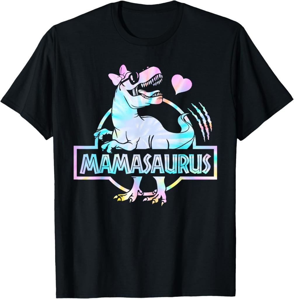 Mamasaurus T Rex Dinosaur Mama Saurus Family Matching T-Shirt Funny Shirt Summer Streetwear Tops Camisas Unisex