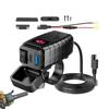 Motorcycle Charger Motorcycle USB Charger Voltmeter ON/Off Switches Quick Charger PD 3.0 Socket PD & QC 3.0 Phone Charger For