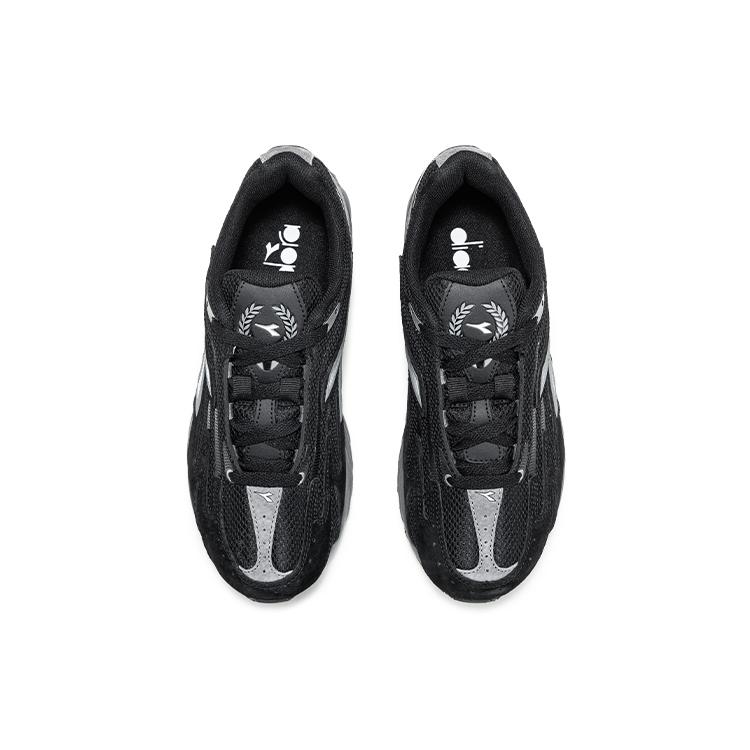 Мужские кроссовки Diadora Нескользящие Устойчивые к истиранию Низкие Беговые Обувь Унисекс Черный