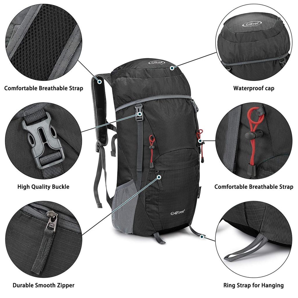 Сверхлегкий складной рюкзак для скалолазания, большая вместимость, водонепроницаемый походный рюкзак, дорожная сумка, легкая, дышащая, удобная, многофункциональная