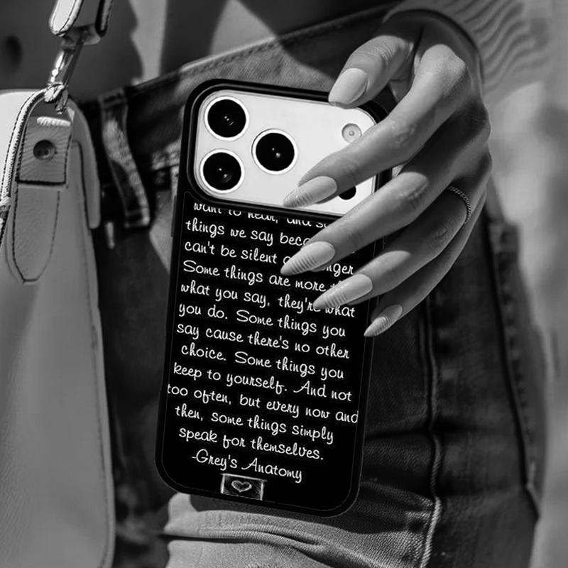 Американский сериал Анатомия страсти Чехол для телефона iPhone 17 Air 14 15 13 12 Max Чехол для Apple 14 15 16 16e 11 Pro Max Plus Coque