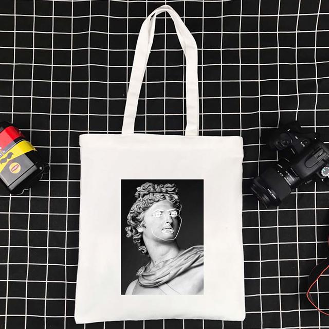 Высококачественная большая вместительная холщовая сумка-тоут, забавная складная женская сумка из полиэстера, складные сумки на плечо